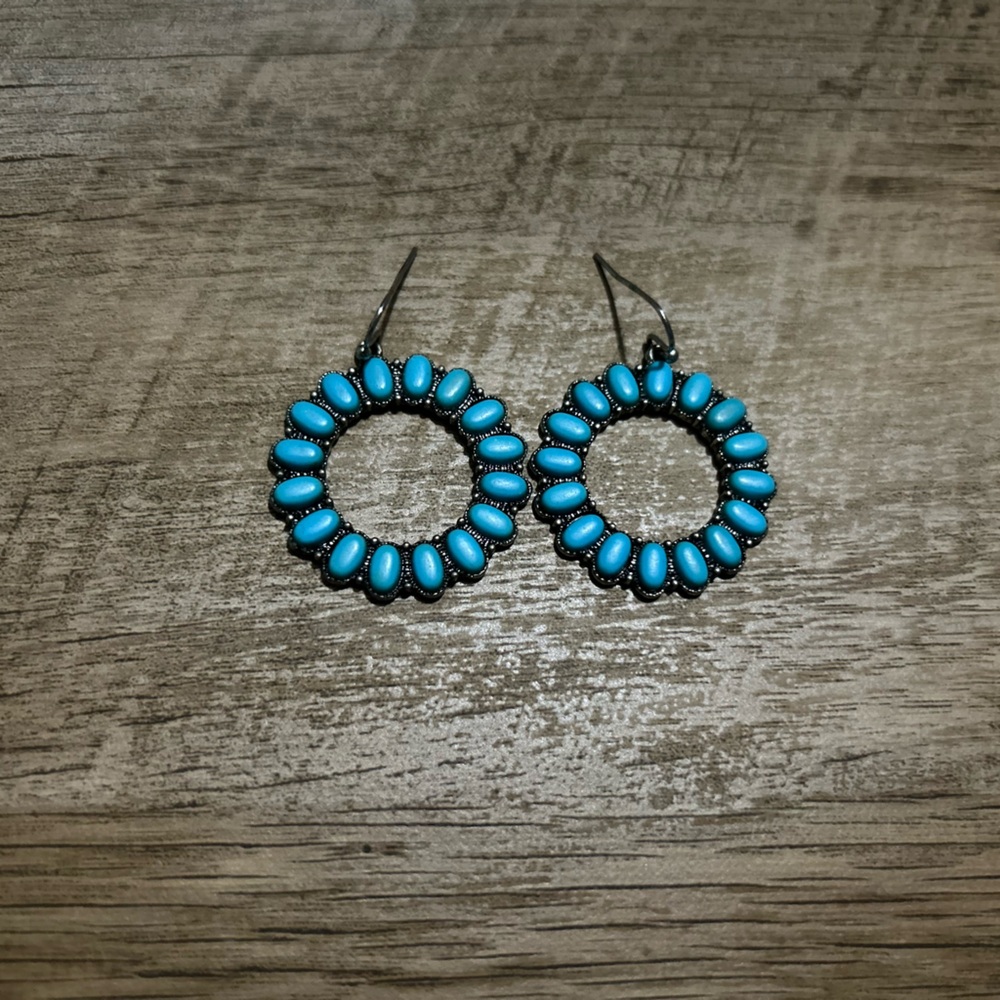 806 by Pink Panache blue earrings